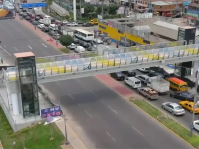 Callao: inauguran puente peatonal “Virgen del Carmen” en Av. Faucett