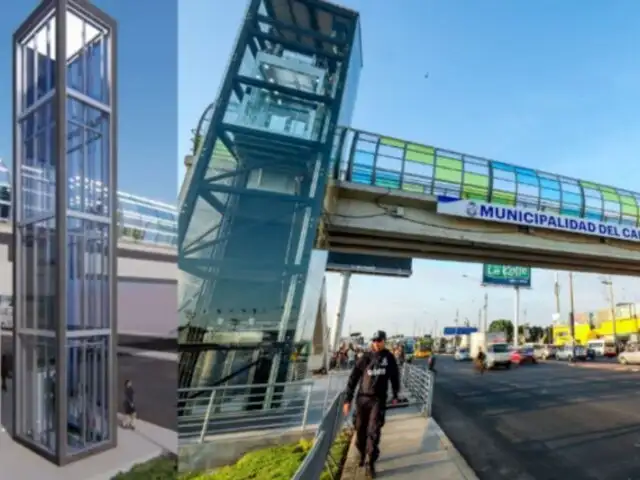 Inauguran puente con ascensor en el Callao, pero otros siguen abandonados