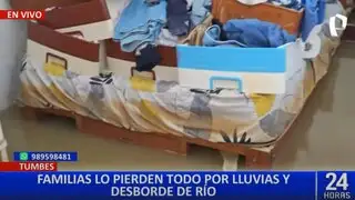 Desborde del río Tumbes deja cientos de familias damnificadas