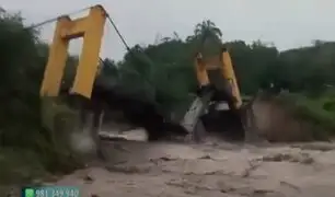 Cajamarca: lluvias en Jaén provocan colapso de puente peatonal y dejan zonas aisladas