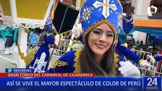 Miles de turistas disfrutan del carnaval de Cajamarca pese a las lluvias