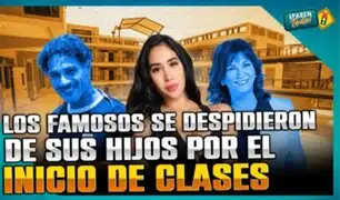 Famosos acompañaron a sus hijos en el inicio de clases