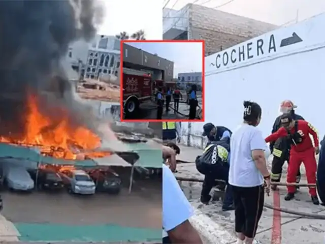 Incendio frente a la Municipalidad del Callao: 8 unidades de bomberos atendieron la emergencia