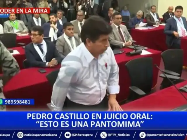 Pedro Castillo llegó 40 minutos tarde a juicio oral y sin abogado