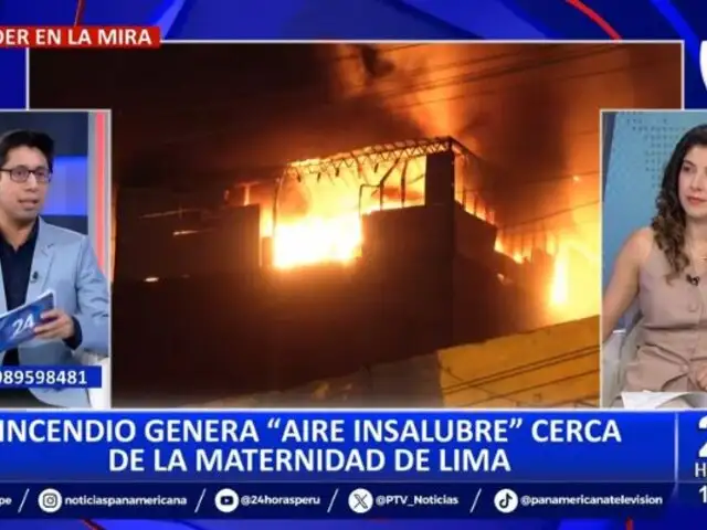 Incendio en jirón Junín genera "aire insalubre" cerca a la Maternidad de Lima