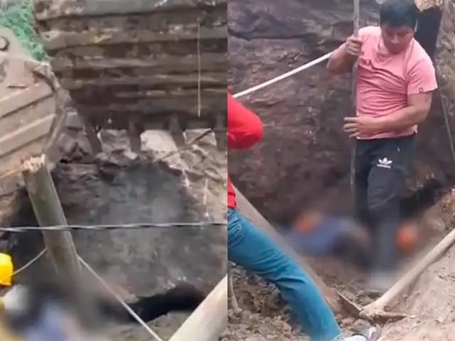 Mujer quedó atrapada debajo de gigantesca roca tras derrumbe causado por fuertes lluvias en Amazonas