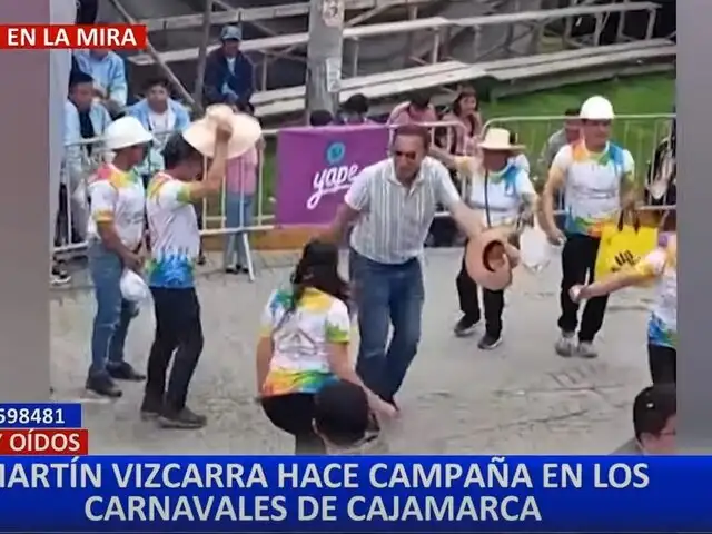 Martín Vizcarra viaja a Cajamarca y se luce en el carnaval