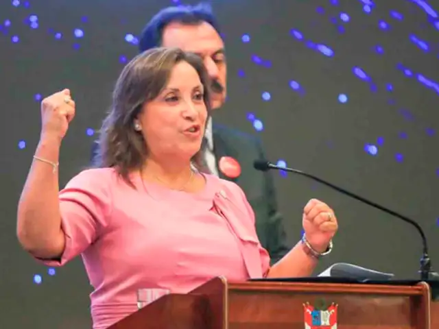 Dina Boluarte en conferencia de exportaciones: "Debemos seguir unidos, nadie nos para. Ni la justicia politizada"