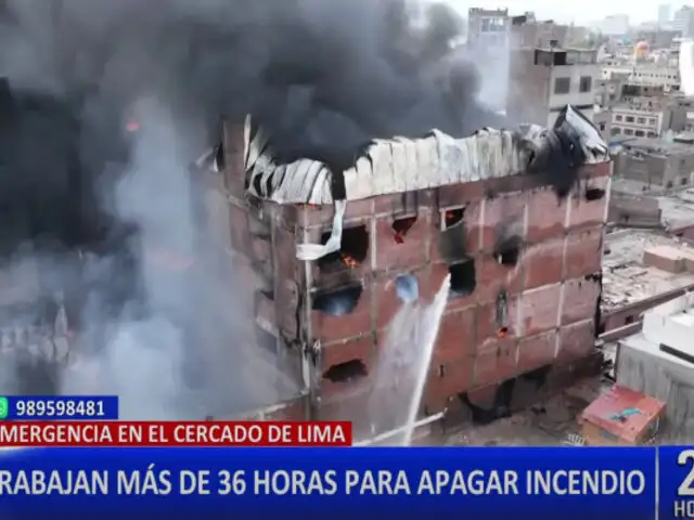 SJL, Rímac y Cercado de Lima afectados por humo de incendio registrado en Jr. Cangallo