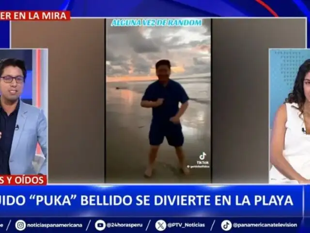 Congresista Guido Bellido se divierte en la playa: "Alguna vez de random"