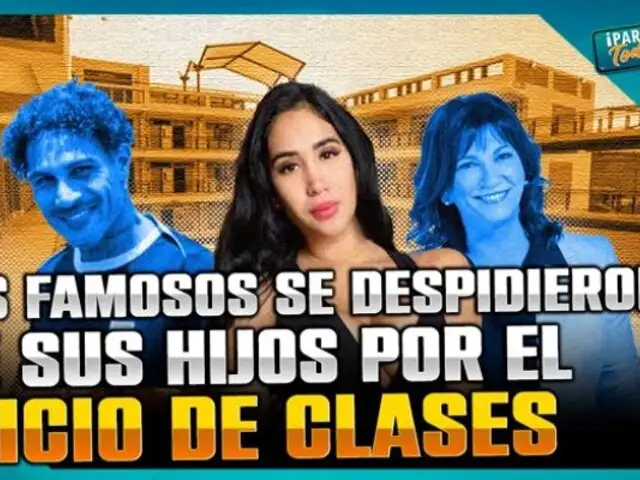 Famosos acompañaron a sus hijos en el inicio de clases