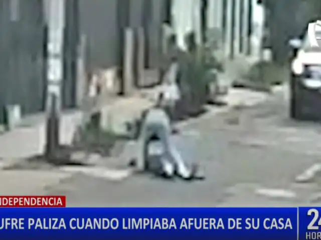 Independencia: joven agrede a mujer cuando limpiaba afuera de su casa