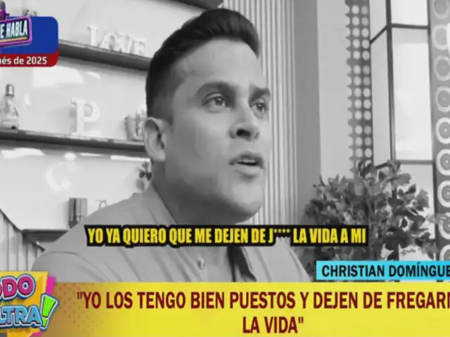 Christian Domínguez arremete contra Pamela Franco y Cueva: “Dejen de joder** la vida”