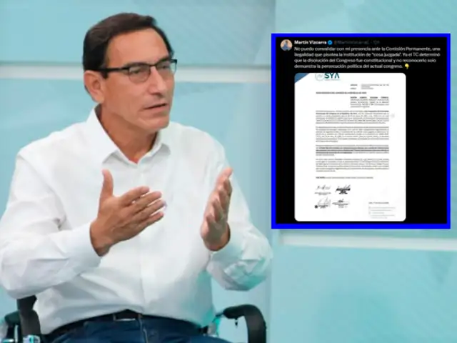 Vizcarra no asistirá al Congreso y califica de "arbitrario" su proceso de inhabilitación