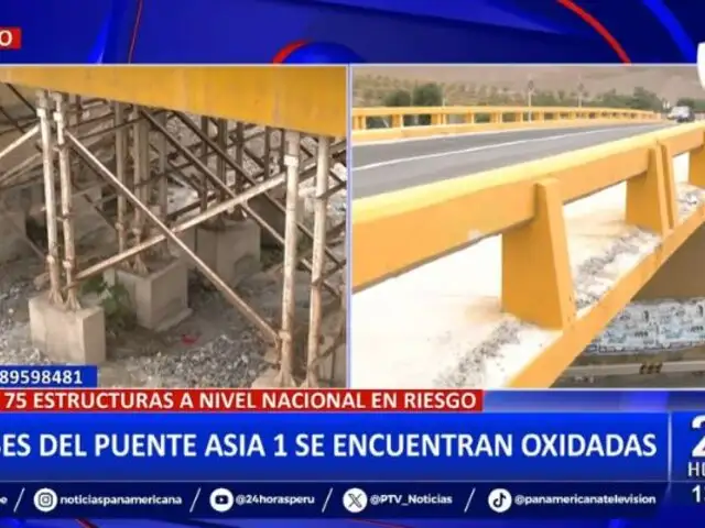 Peligro inminente: Bases del Puente Asia 1 se encuentran oxidadas