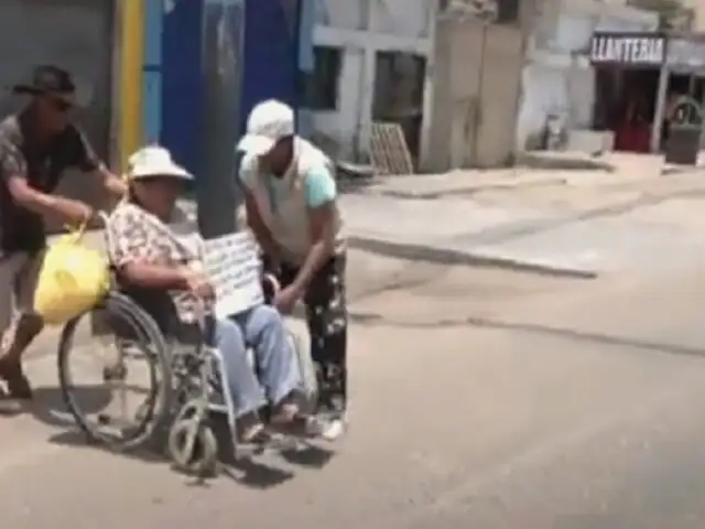 Vecinos con discapacidad y abuelitos piden rampas para cruzar peligrosa av. Néstor Gambetta