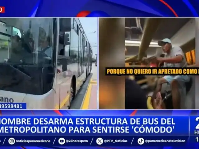 ATU tomará acciones legales contra sujeto que desarmó estructura de bus del Metropolitano